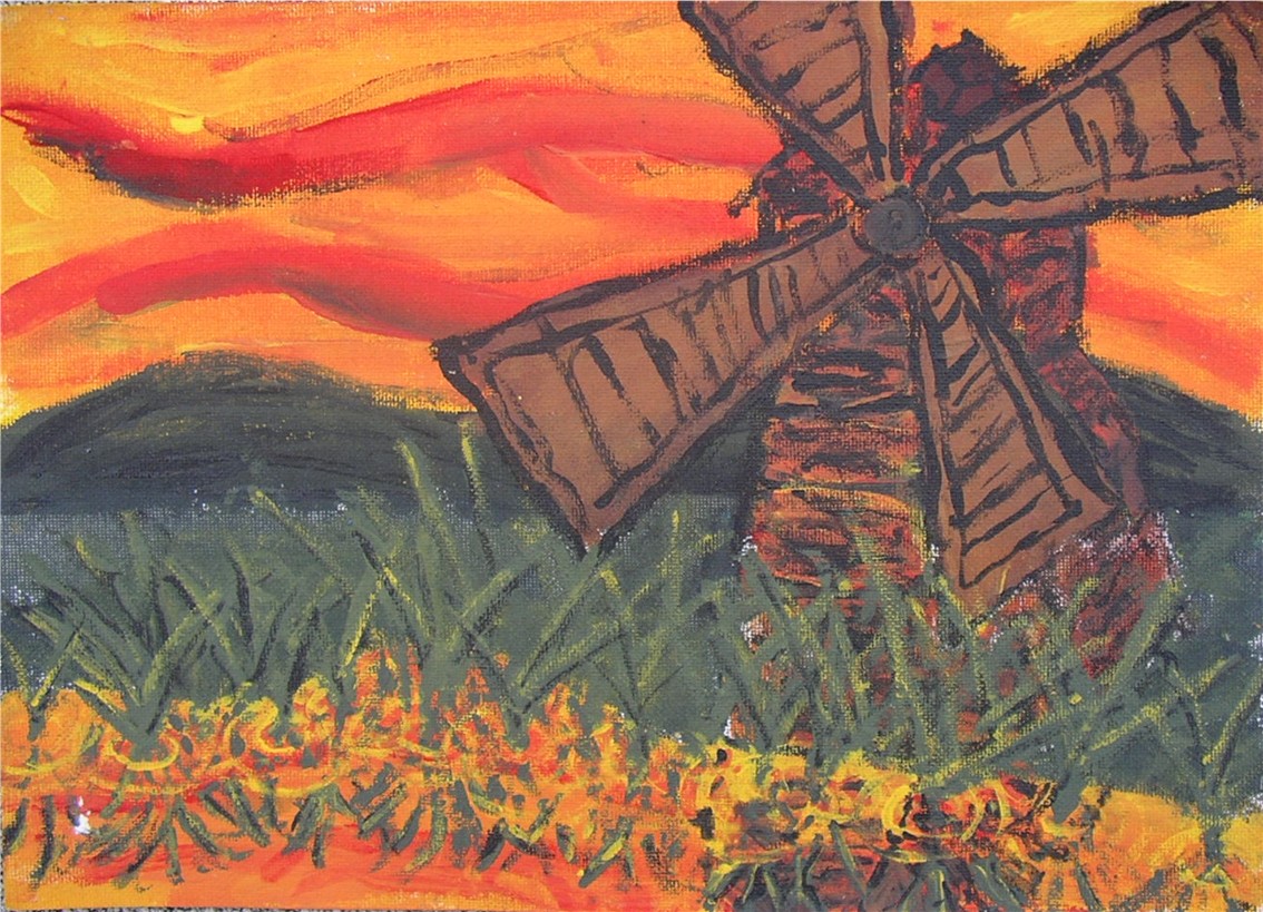 Windmill by Artist Amara Derksen